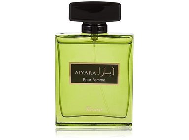 RASASI AIYARA PERFUME FEMENINO, FRAGANCIA FLORAL CON NOTAS DE MANZANA, JAZMÍN, ORQUÍDEA DE VAINILLA Y SÁNDALO