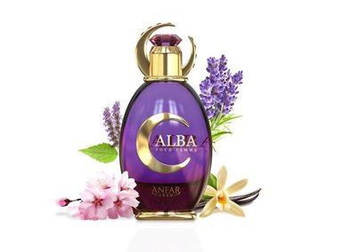 ALBA PARA MUJER, PERFUME FLORAL CON PERA, PIMIENTA ROSA Y JAZMÍN, ELEGANTE Y SOFISTICADO