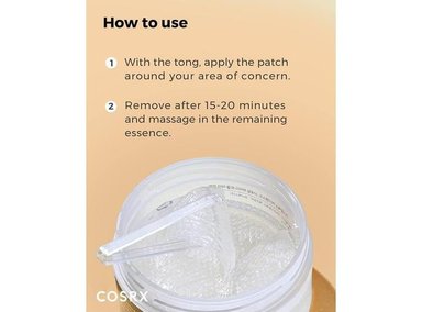 PARCHE AVANZADO COSRX PARA OJOS HIDROGEL, 60 PIEZAS, HIDRATA, REFRESCA, SIN PARABENOS - 6