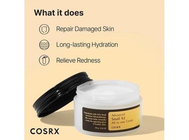 COSRX CREMA HIDRATANTE SNAIL MUCIN 92% + ÁCIDO HIALURÓNICO 100ML - 2