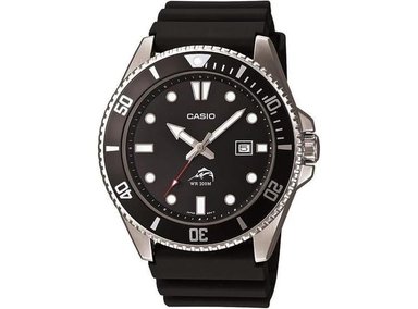 RELOJ UNISEX CASIO MDV106 ANALÓGICO RESISTENTE AL AGUA CON CAJA DE ACERO Y BANDA DE RESINA