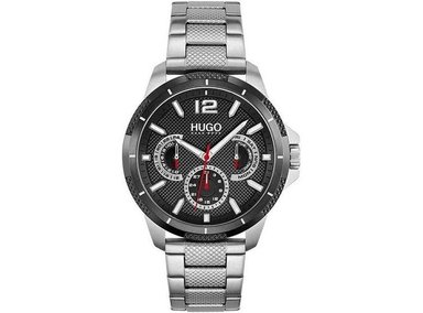 HUGO #SPORT RELOJ MULTIFUNCIÓN PARA HOMBRE CON PULSERA DE ACERO INOXIDABLE Y DISEÑO AUDAZ EN AZUL