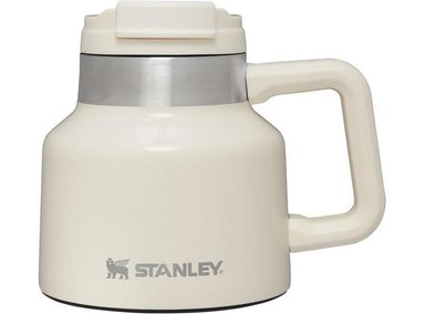 STANLEY TOUGH-TO-TIP MUG, TAPA GIRATORIA, BASE DE GOMA ANTIDESLIZANTE, TAZA DE CAFÉ AISLADA DE ACERO INOXIDABLE
