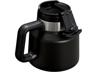 TAZA DE CAFÉ STANLEY TOUGH-TO-TIP CON TAPA GIRATORIA, ACERO INOXIDABLE LIBRE DE BPA, BASE ANTIDESLIZANTE, COLOR NEGRO - 2