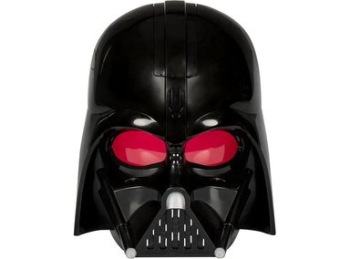MÁSCARA ELECTRÓNICA DARTH VADER CON EFECTOS DE SONIDO Y FRASES, DISFRAZ PARA NIÑOS DE 5 AÑOS