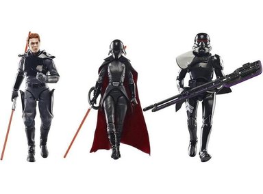 STAR WARS THE BLACK SERIES GAMING GREATS SECOND SISTER, CAL KESTIS Y PURGE TROOPER, EXCLUSIVO