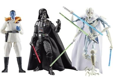 STAR WARS THE BLACK SERIES: DARTH VADER, THRAWN Y GRIEVOUS, 3 FIGURAS DE ACCIÓN COLECCIONABLES