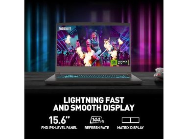 MSI LAPTOP PARA JUEGOS B13VE-2678US INTEL CORE I7, RTX 4050, 16GB RAM, 512GB SSD, NEGRO - 3