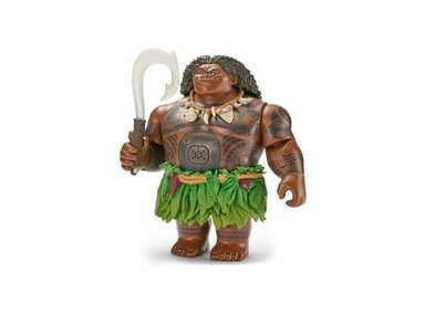 FIGURA DE ACCIÓN DE MAUI PARLANTE CON GANCHO ILUMINADO, DISEÑO DETALLADO Y FRASES DE PELÍCULA, PARA FANS DE MOANA