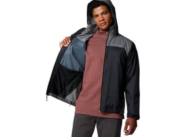 CHAQUETA IMPERMEABLE PARA HOMBRE COLUMBIA CON DISEÑO PLEGABLE, CAPUCHA ALMACENABLE Y AJUSTE SEGURO - 5