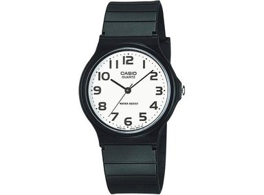 CASIO MQ24, RELOJ ANÁLOGO RESISTENTE AL AGUA CON CAJA DE RESINA, DISEÑO CLÁSICO Y BATERÍA DE LARGA DURACIÓN