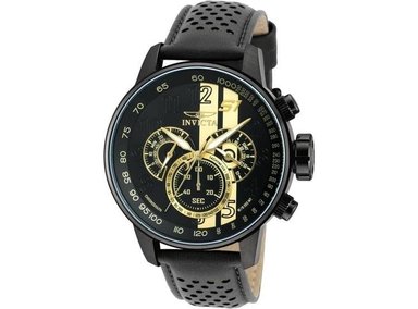 RELOJ DE CUARZO INVICTA S1 RALLY PARA HOMBRE CON CAJA DE ACERO INOXIDABLE Y CORREA DE CUERO