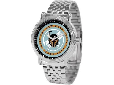 RELOJ DE CUARZO VINTAGE STAR WARS ELEGANTE, RESISTENTE AL AGUA CON CORREA DE ACERO INOXIDABLE