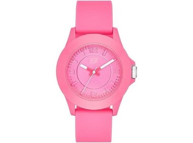 SKECHERS ROSENCRANS RELOJ DEPORTIVO CASUAL DE CUARZO MEDIO PARA MUJER EN SILICONA, RESISTENTE AL AGUA