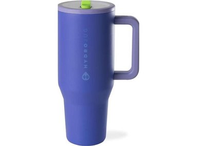 HYDROJUG TRAVELER - VASO MODERNO CON ASA Y PAJILLA ABATIBLE, RESISTENTE A FUGAS, REUTILIZABLE Y APTO PARA PORTAVASOS