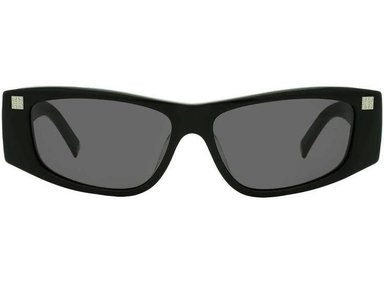 GAFAS DE SOL GIVENCHY PARA MUJER RECTANGULARES GRISES MODELO GV40048F 01A COLOR NEGRO BRILLANTE