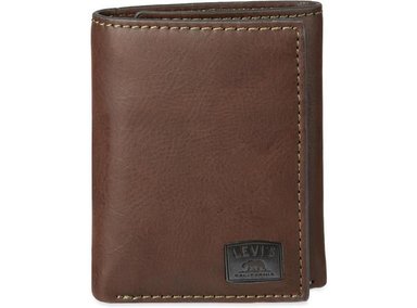BILLETERA LEVI'S TRIPLE ELEGANTE Y DELGADA PARA HOMBRE, INCLUYE VENTANA DE IDENTIFICACIÓN Y TARJETERO