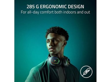 AURICULARES GAMING RAZER BARRACUDA X CHROMA CON BLUETOOTH, MIC DESMONTABLE Y BATERÍA DE 70 HORAS - 2