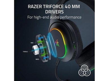 AURICULARES GAMING RAZER BARRACUDA X CHROMA CON BLUETOOTH, MIC DESMONTABLE Y BATERÍA DE 70 HORAS - 4