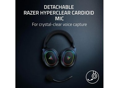 AURICULARES GAMING RAZER BARRACUDA X CHROMA CON BLUETOOTH, MIC DESMONTABLE Y BATERÍA DE 70 HORAS - 5