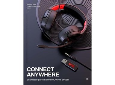 AURICULARES ACER INALÁMBRICOS PARA PS5/PS4/PC CON BATERÍA DE 100H, MICRÓFONO CLARO Y CONTROLADORES DINÁMICOS - 5