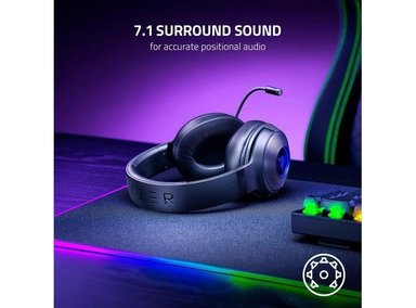 AURICULARES GAMING RAZER KRAKEN V3 X USB CON MICRÓFONO CARDIOIDE Y SONIDO ENVOLVENTE RGB - 5