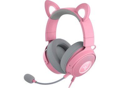 AURICULARES RAZER KRAKEN KITTY V2 PRO RGB: OREJAS INTERCAMBIABLES Y MICRÓFONO DESMONTABLE - 1