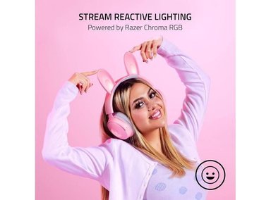 AURICULARES RAZER KRAKEN KITTY V2 PRO RGB: OREJAS INTERCAMBIABLES Y MICRÓFONO DESMONTABLE - 2