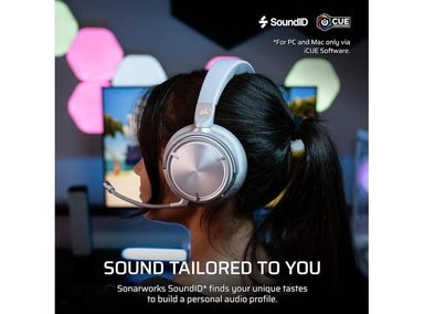 AURICULARES PARA JUEGOS INALÁMBRICOS CON DOLBY ATMOS, CANCELACIÓN DE RUIDO Y SOUNDID - CORSAIR VIRTUOSO MAX - 4