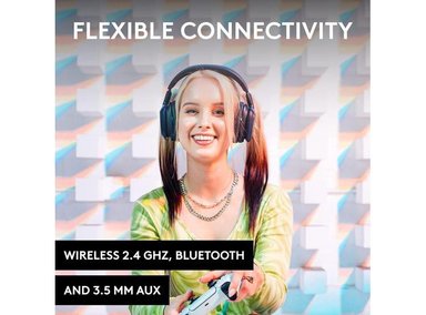 LOGITECH ASTRO A30 AURICULARES INALÁMBRICOS, DOLBY ATMOS, BLUETOOTH, BATERÍA 27H, USB-C, MULTIPLATAFORMA, AZUL - 2