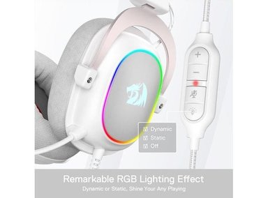 AURICULARES REDRAGON ZEUS-X RGB GAMING CON SONIDO ENVOLVENTE, MICRÓFONO CON CANCELACIÓN DE RUIDO Y RETROILUMINACIÓN - 5