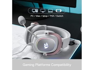 AURICULARES REDRAGON ZEUS-X RGB GAMING CON SONIDO ENVOLVENTE, MICRÓFONO CON CANCELACIÓN DE RUIDO Y RETROILUMINACIÓN - 6