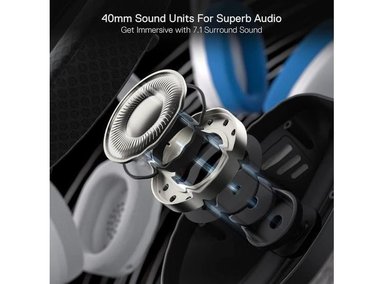 AURICULARES REDRAGON H848 BT INALÁMBRICOS PARA JUEGOS, LIGERO CON SONIDO ENVOLVENTE, MICRÓFONO DESMONTABLE - 3