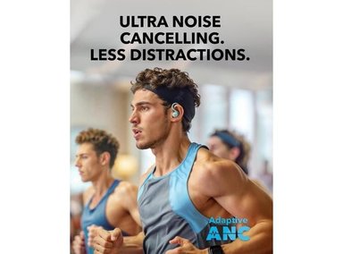 AURICULARES SOUNDCORE SPORT X20 ANKER: INALÁMBRICOS, GANCHOS AJUSTABLES, CANCELACIÓN DE RUIDO, VERDES - 3