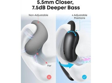 SOUNDCORE AEROFIT 2 ANKER, AURICULARES NEGROS, AJUSTE CÓMODO - 4