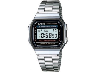 RELOJ CASIO A168WA-1 PARA HOMBRE CON CALCULADORA, CRONÓMETRO, ALARMA DIARIA Y RESISTENCIA AL AGUA