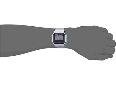 RELOJ CASIO A168WA-1 PARA HOMBRE CON CALCULADORA, CRONÓMETRO, ALARMA DIARIA Y RESISTENCIA AL AGUA - 5
