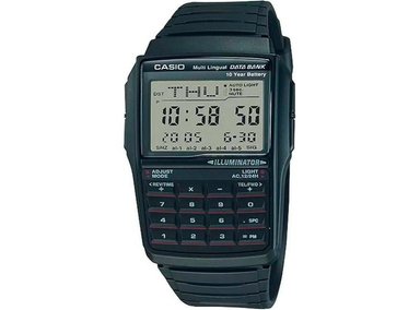 RELOJ CASIO DBC32-1A DIGITAL CON CALCULADORA, BANCO DE DATOS Y RESISTENCIA AL AGUA