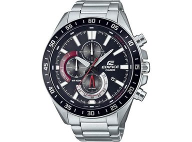 CASIO RELOJ DE CUARZO PARA HOMBRE CON CORREA DE ACERO INOXIDABLE MODELO EFV620D-1A4V TONO PLATEADO