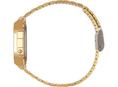CASIO COLECCIÓN RELOJ UNISEX A168WG CON RESISTENCIA AL AGUA Y DISEÑO ELEGANTE EN ACERO INOXIDABLE - 3