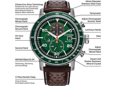 CITIZEN RELOJ CA0851-05X CRONÓGRAFO ECO-DRIVE - 3
