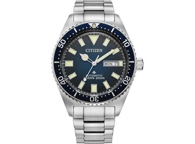 RELOJ CITIZEN PROMASTER DIVE AUTOMÁTICO CON ESFERA AZUL DEGRADADO, CERTIFICADO ISO (MODELO: NY0129-58L)
