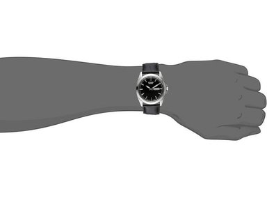 RELOJ CITIZEN DE CUARZO PARA HOMBRE, ACERO INOXIDABLE Y CORREA DE PIEL, COLOR NEGRO, ESTILO CASUAL - 2