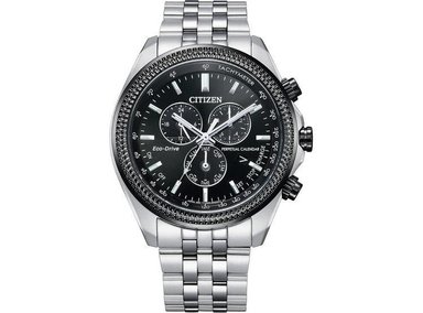 RELOJ CLÁSICO ECO-DRIVE DE CITIZEN CON CRONÓGRAFO, CALENDARIO PERPETUO Y TAQUÍMETRO, DISEÑO DE ACERO INOXIDABLE