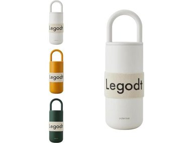 ODENSE - VASO TÉRMICO LEGODT LOOP CON TAPA Y ASA, AISLADO Y RESISTENTE A FUGAS, DE ACERO INOXIDABLE