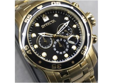 INVICTA PRO DIVER, RELOJ CRONÓGRAFO PARA HOMBRE CON CORREA DE ACERO INOXIDABLE Y DISEÑO ELEGANTE - 3