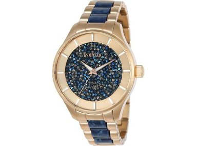 INVICTA RELOJ DE DOS TONOS PARA MUJER, PANTALLA ANALÓGICA CON MOVIMIENTO DE CUARZO Y RESISTENCIA AL AGUA