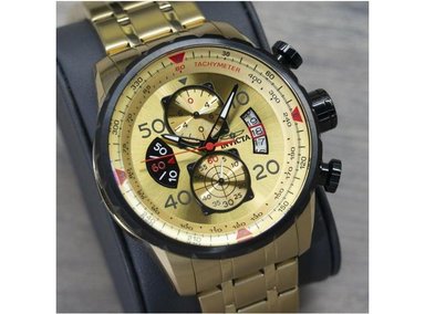 INVICTA RELOJ DE CUARZO JAPONÉS PARA HOMBRE CON DISEÑO AVIADOR Y PANTALLA ANALÓGICA, RESISTENTE AL AGUA - 8