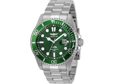 RELOJ INVICTA PRO DIVER, MODELO 30020, CORREA DE ACERO INOXIDABLE, FUNCIONAL Y RESISTENTE AL AGUA, ESFERA VERDE