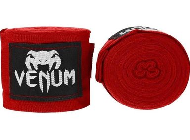 VENDAS DE BOXEO VENUM PARA SOPORTE Y PROTECCIÓN EN ARTES MARCIALES, CIERRE AJUSTABLE Y TELA TRANSPIRABLE